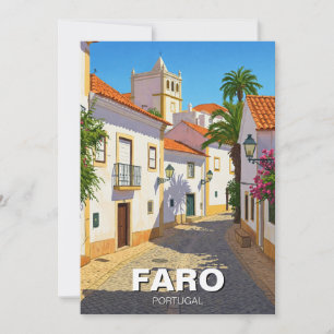Cartes Pour Fêtes Annuelles Faro Portugal Algarve Travel