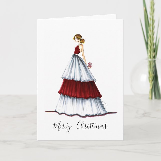 Cartes Pour Fêtes Annuelles Fashion  Christmas Card Midnight Surprise (Devant)