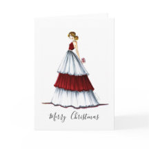 Fashion Christmas Card Midnight Surprise
