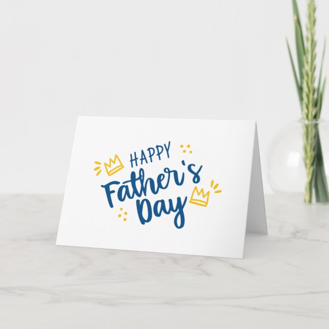 Cartes Pour Fêtes Annuelles Fathers Day Card (Devant)