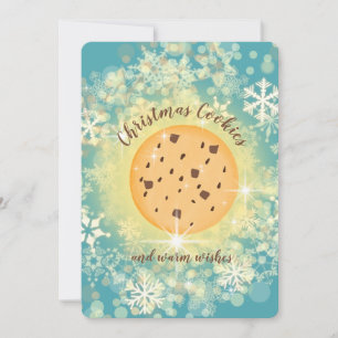 Cartes Pour Fêtes Annuelles Faux pétillant cookie de Noël personnalisé