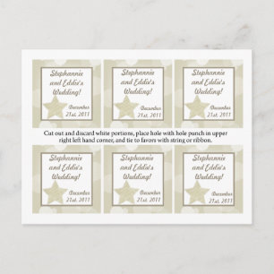 Cartes Pour Fêtes Annuelles Favor Tags Étoiles de Noël