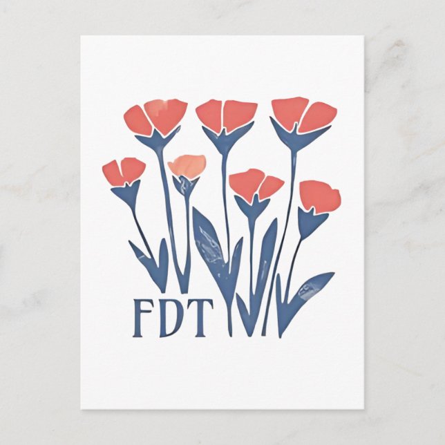 Cartes Pour Fêtes Annuelles FDT Floral Wreath Subtle Feminine Boho Anti-Trump (Devant)