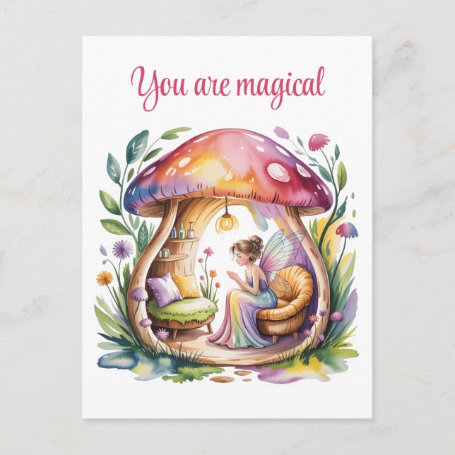 Cartes Pour Fêtes Annuelles Fée (Devant)