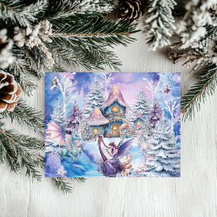 Cartes Pour Fêtes Annuelles Fée de Noël magique et capricieuse