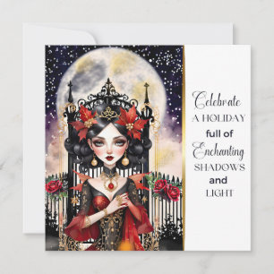 Cartes Pour Fêtes Annuelles Fée Goth Enchantant Noël