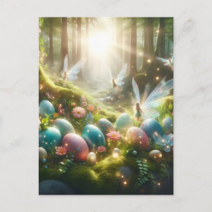 Cartes Pour Fêtes Annuelles Fées de la forêt mystique Œufs de printemps magiqu