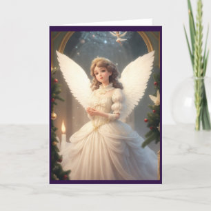 Cartes Pour Fêtes Annuelles Fées de Noël Victorian Vintage Retro