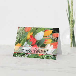Cartes Pour Fêtes Annuelles Felices Pascuas espagnol Joyeux Pâques