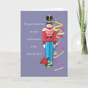 Cartes Pour Fêtes Annuelles Félicitation de représentation de ballet de danse