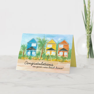 Cartes Pour Fêtes Annuelles Félicitations New Beach House Immobilier
