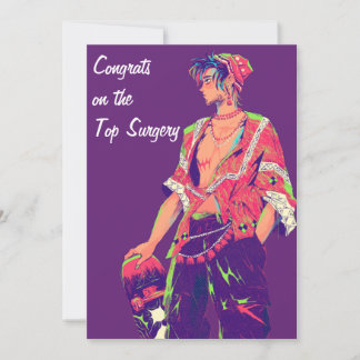 Cartes Pour Fêtes Annuelles Félicitations pour le Top Surgery FTM