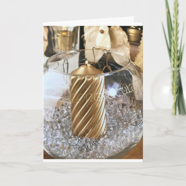 CARTES POUR FÊTES ANNUELLES FÉLICITATIONS SUR VOTRE 1ÈRE NOËL ENSEMBLE (Devant)