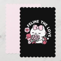 Féline l'amour - Conception de chat de la Saint-Va
