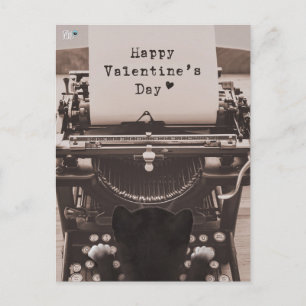 Cartes Pour Fêtes Annuelles Felini Chat Tape Happy Saint-Valentin -