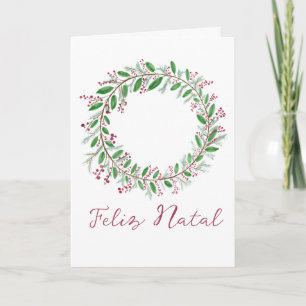 Cartes Pour Fêtes Annuelles Feliz Natal, Noël portugais