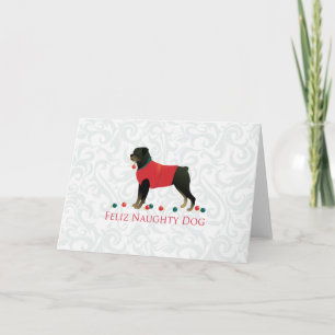 Cartes Pour Fêtes Annuelles Feliz Naughty Dog Noël