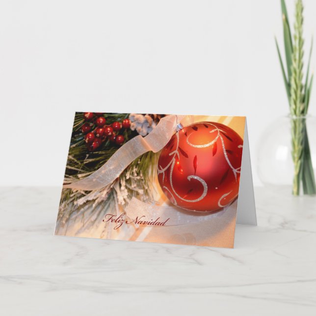 Cartes Pour Fêtes Annuelles Feliz Navidad (Devant)