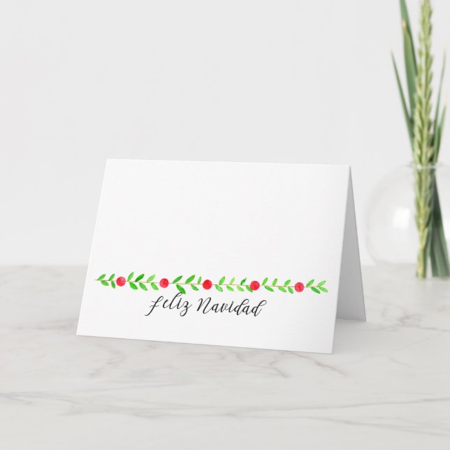 Cartes Pour Fêtes Annuelles Feliz Navidad (Devant)