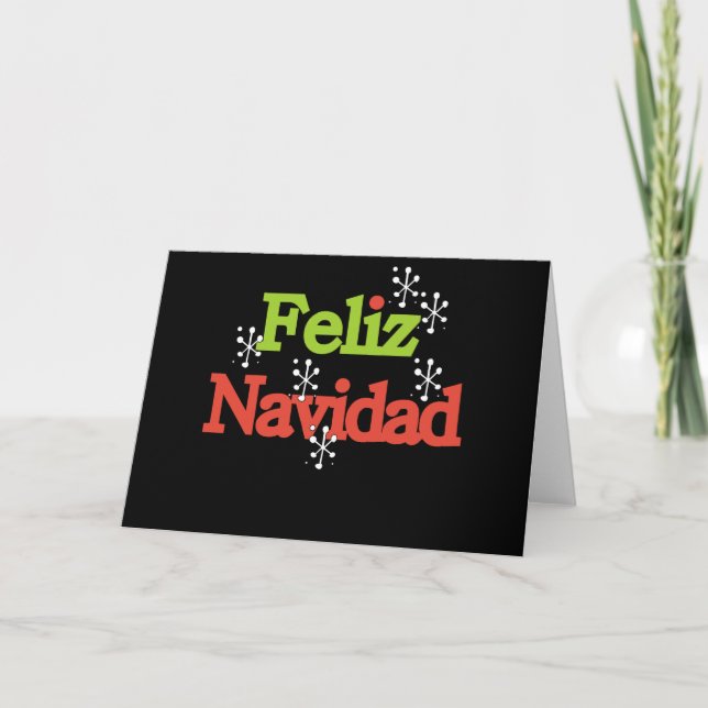 Cartes Pour Fêtes Annuelles Feliz Navidad (Devant)