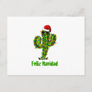Cartes Pour Fêtes Annuelles Feliz Navidad - Arizona Noël Lumières du Saguaro