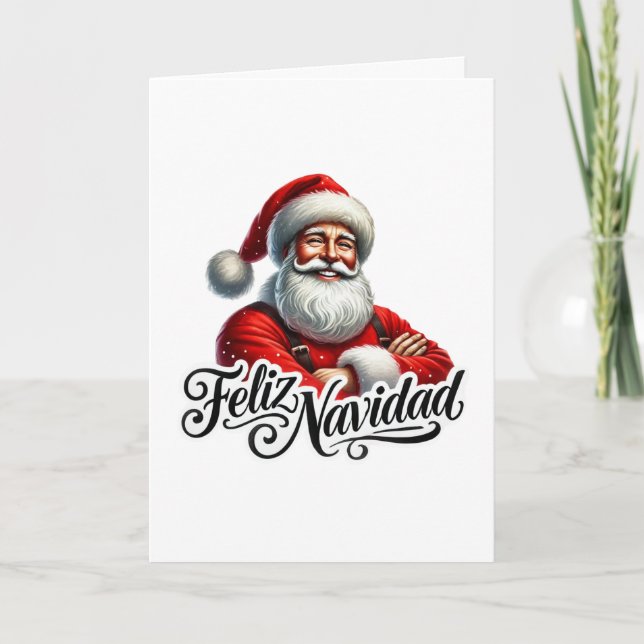 Cartes Pour Fêtes Annuelles Feliz Navidad Espagne Père Noël (Devant)