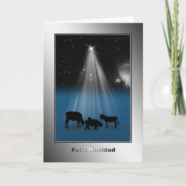 Cartes Pour Fêtes Annuelles Feliz Navidad, "Merry Christmas" Spanish Card (Devant)