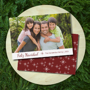 Cartes Pour Fêtes Annuelles Feliz Navidad Modern Family Photo Noël