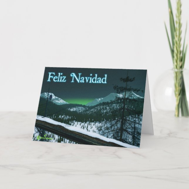 Cartes Pour Fêtes Annuelles Feliz Navidad - Nuit silencieuse (Devant)