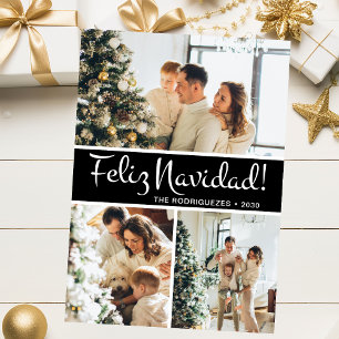Cartes Pour Fêtes Annuelles Feliz Navidad Photo Collage