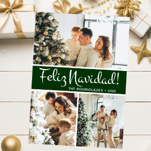 Cartes Pour Fêtes Annuelles Feliz Navidad Photo Collage