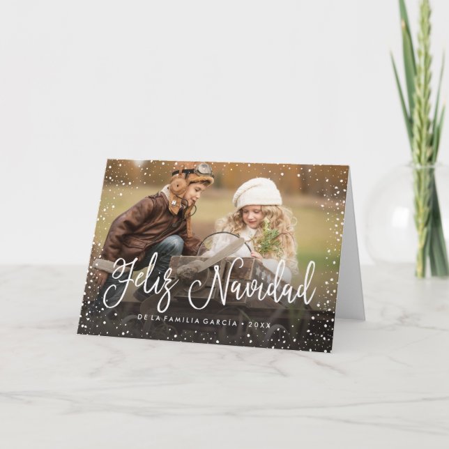 Cartes Pour Fêtes Annuelles Feliz Navidad | Tarjeta de Navidad (Devant)