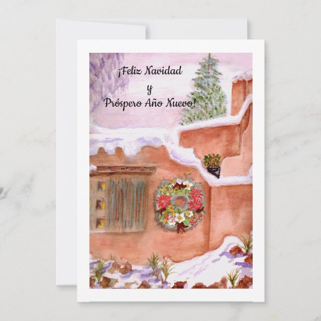 Cartes Pour Fêtes Annuelles ¡Feliz Navidad y Próspero Año Nuevo ! (Devant)