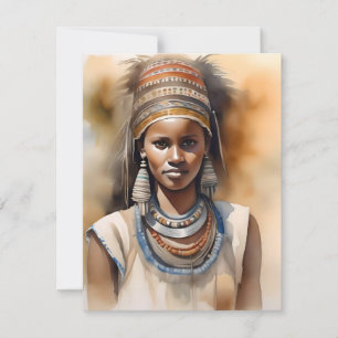 Cartes Pour Fêtes Annuelles Femme éthiopienne F