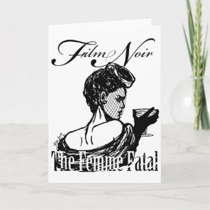 Cartes Pour Fêtes Annuelles Femme fatale