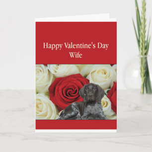 Cartes Pour Fêtes Annuelles Femme Glossy Grizzly Valentine Puppy Love
