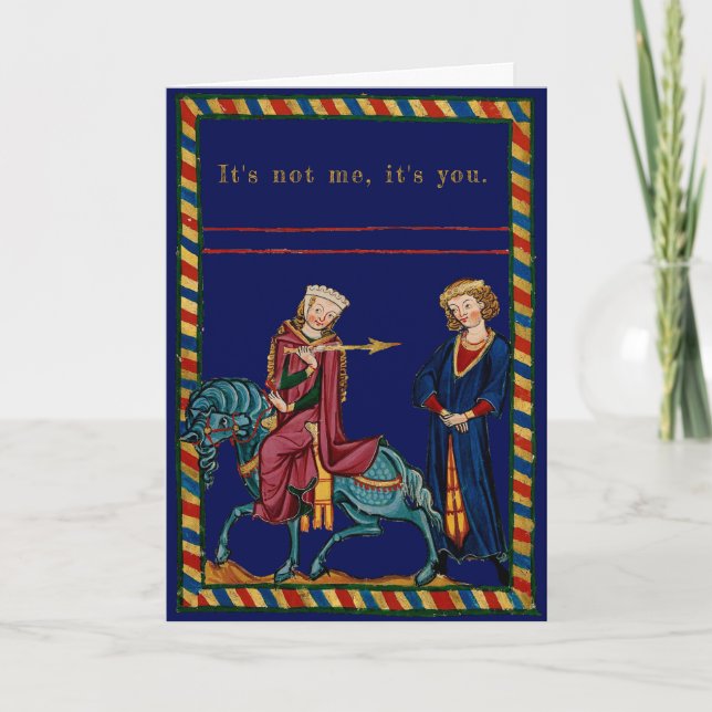 Cartes Pour Fêtes Annuelles Femme, Homme, Lance : Personnalisable (Devant)