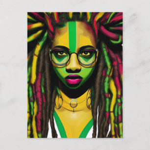 Cartes Pour Fêtes Annuelles Femme noire Africaine Américaine mélanine femmes s