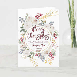 Cartes Pour Fêtes Annuelles Femme Rose de Noël
