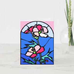 Cartes Pour Fêtes Annuelles Fenêtre de fleurs