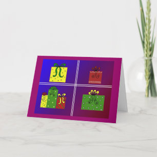 Cartes Pour Fêtes Annuelles Fenêtres pleines de paquets
