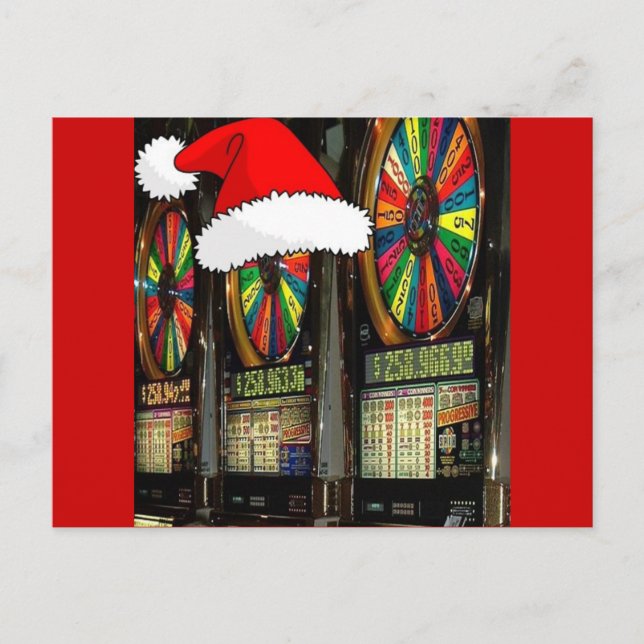 Cartes Pour Fêtes Annuelles Fentes de Noël à Las Vegas (Devant)