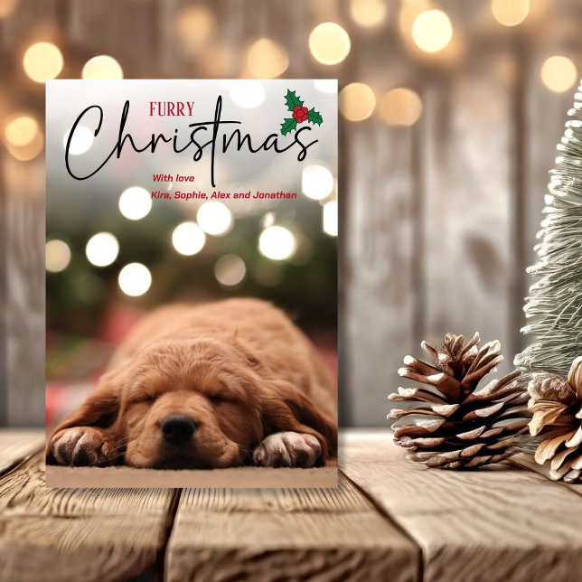 Cartes Pour Fêtes Annuelles Fer Noël animal photo avec couverture photo (Créateur téléchargé)