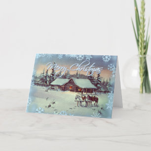 Cartes Pour Fêtes Annuelles FERME D'HIVER par SHARON SHARPE