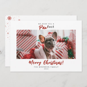 Cartes Pour Fêtes Annuelles Festif Animaux de compagnie Photo Joyeux Script de