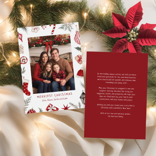 Cartes Pour Fêtes Annuelles Festif aquarelle cadre de Noël Photo