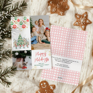 Cartes Pour Fêtes Annuelles Festif Fun Christmas Tree Joyeux Vacances 2 Photo