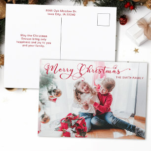 Cartes Pour Fêtes Annuelles Festif Joyeux Noël Calligraphie