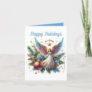 Cartes Pour Fêtes Annuelles Festif Noël Angel ajouter un message