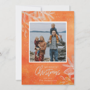 Cartes Pour Fêtes Annuelles Festif Photo Merriest Christmas Snowflake